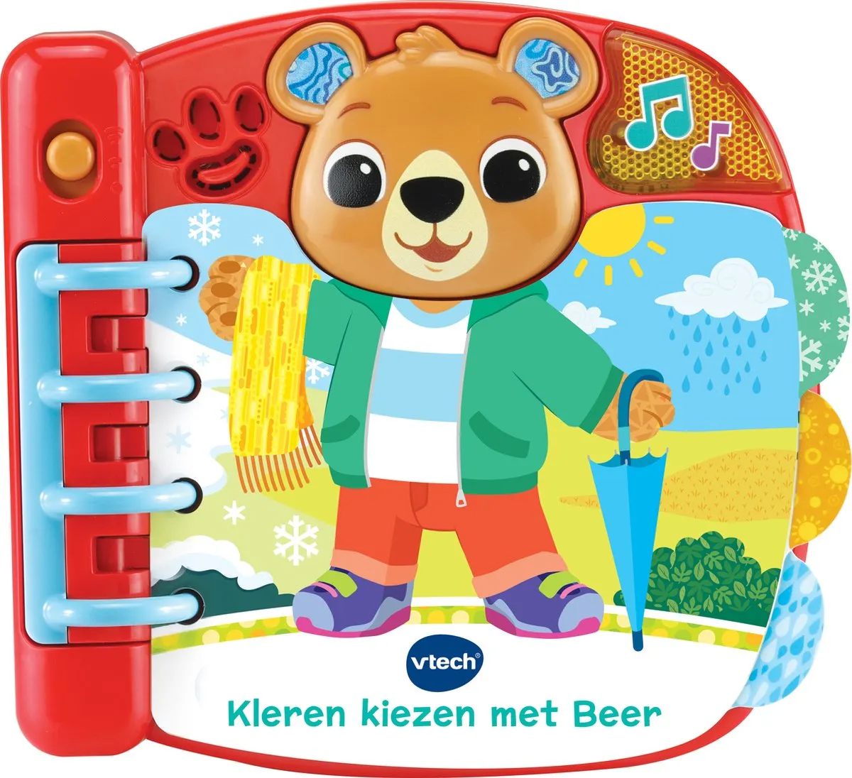 VTech Dierenvriendjes Kleren Kiezen met Beer - Educatief Speelgoed 1-3 Jaar - Rood