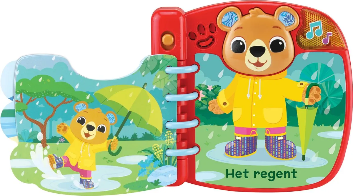 VTech Dierenvriendjes Kleren Kiezen met Beer - Educatief Speelgoed 1-3 Jaar - Rood