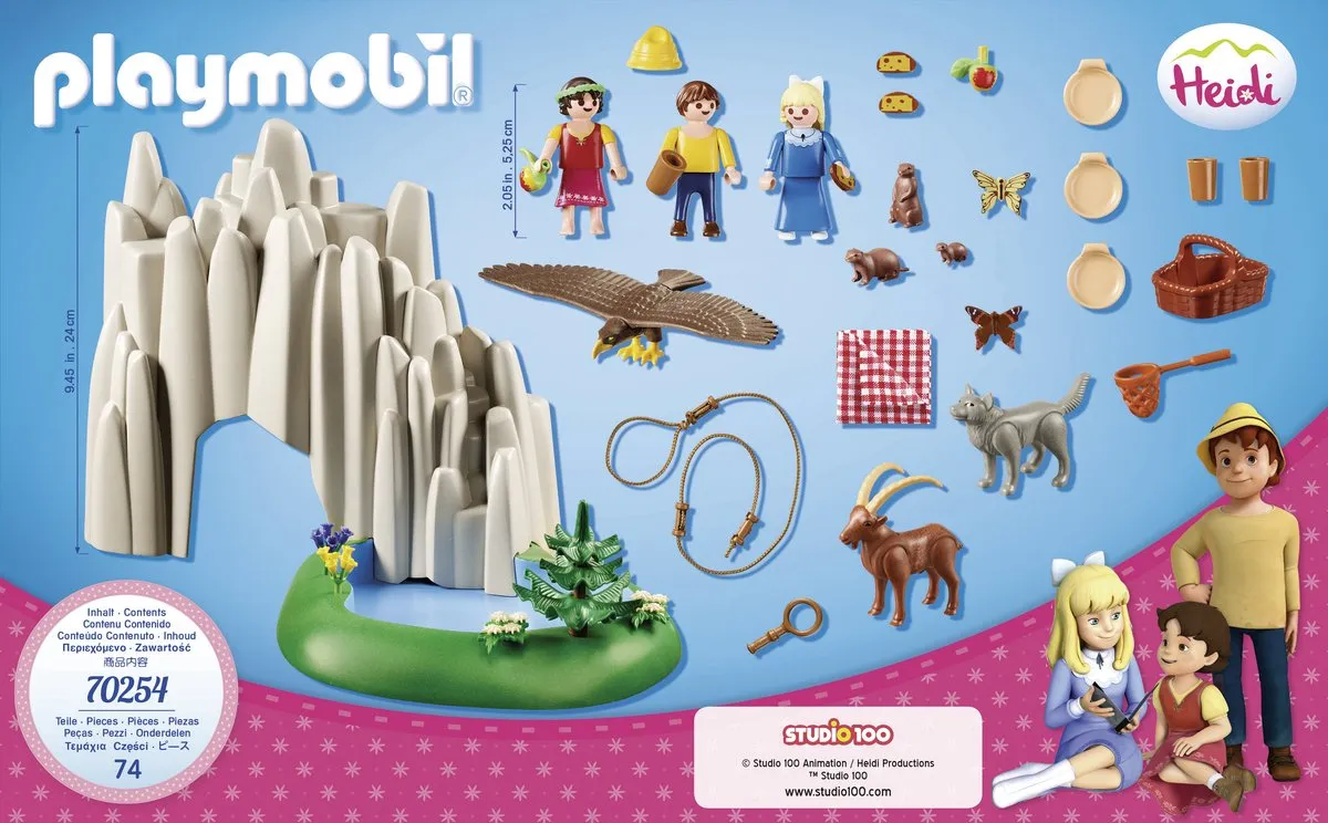 Playmobil Heidi Klara en Peter bij het meer 70254