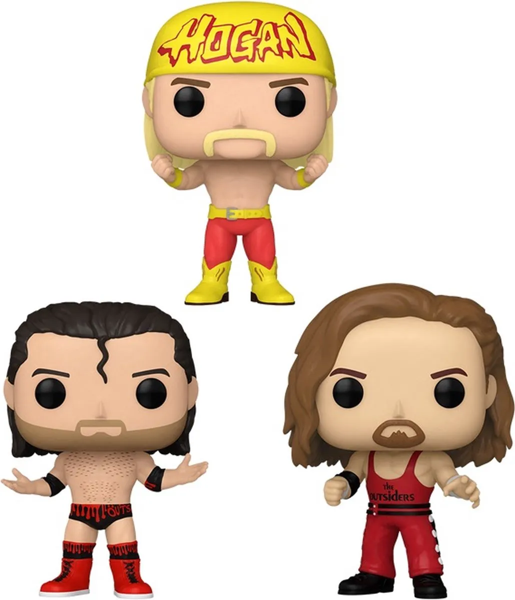 Funko Pop! WWE NWO Hogan & The Outsiders 3-Pack - Multicolor