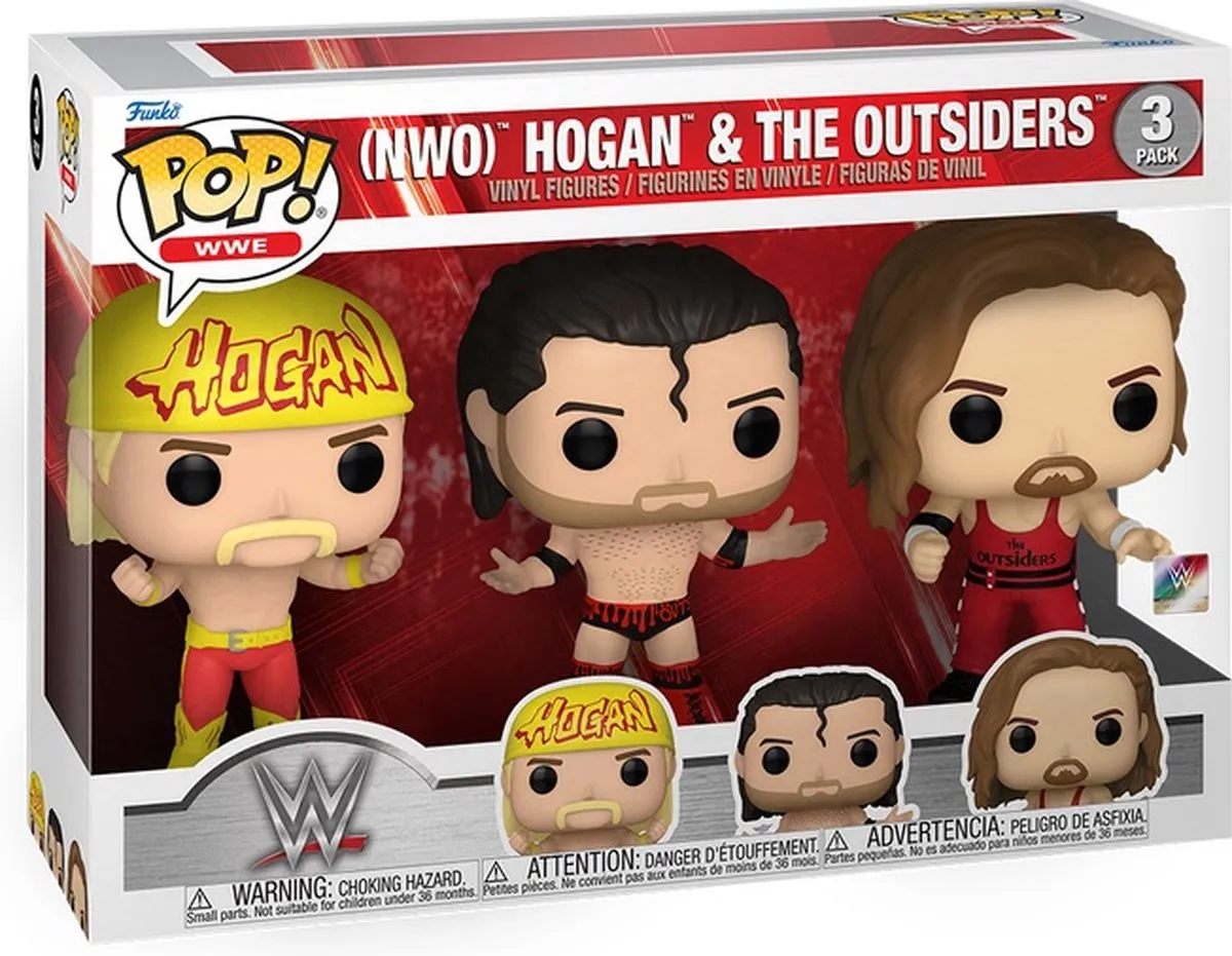 Funko Pop! WWE NWO Hogan & The Outsiders 3-Pack - Multicolor