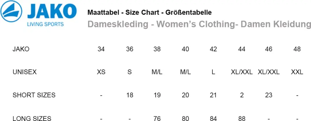Jako Vrijetijdsbroek Classico Long 6550L-08 - L - Zwart
