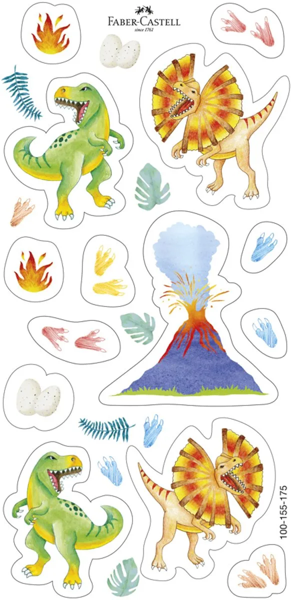 Faber-Castell Jumbo Grip Dino Kleurpotloden 10 Stuks - Assorti