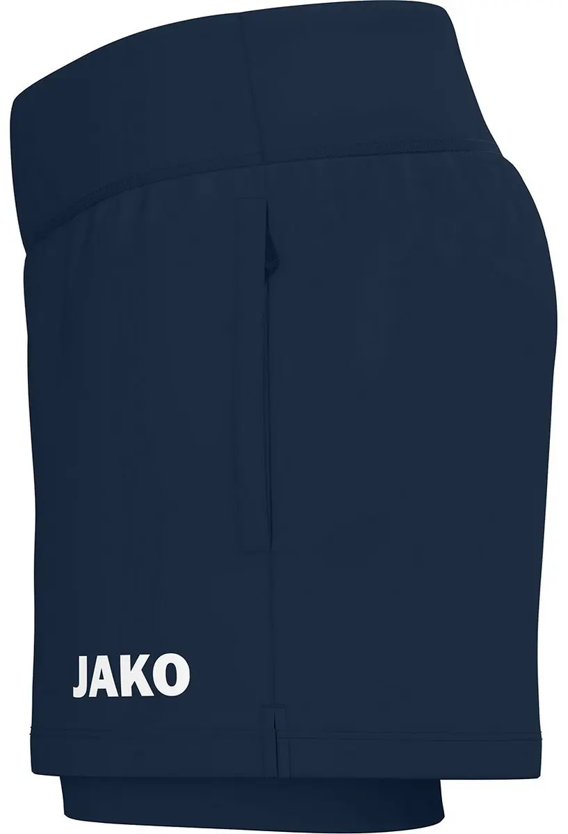 Jako One 2-In-1 Short Dames - Maat 34 Marine