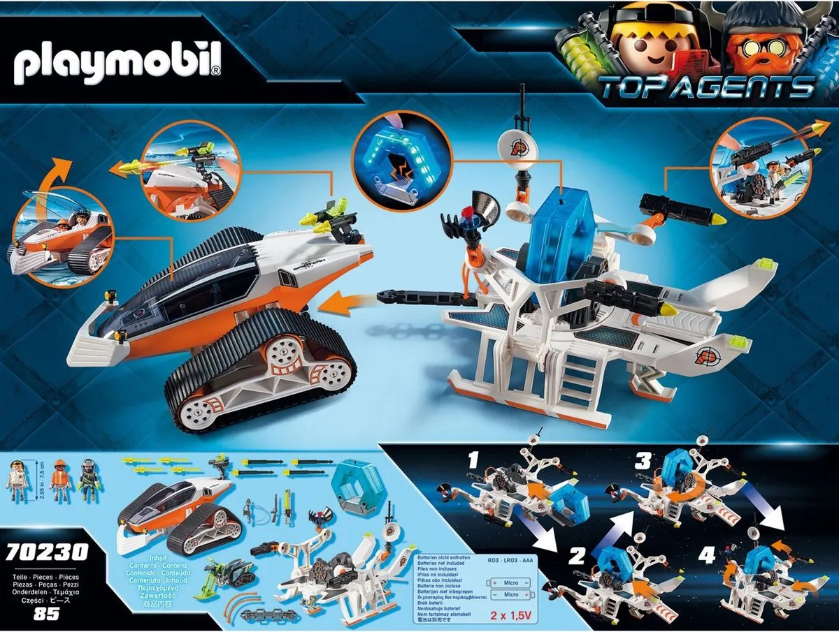 Playmobil Top Agents Spy Team Commandoslee 70230 - Multicolor