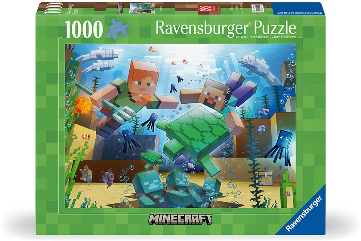 Ravensburger Minecraft Mosaic Legpuzzel 1000 Stuks - Multicolor
