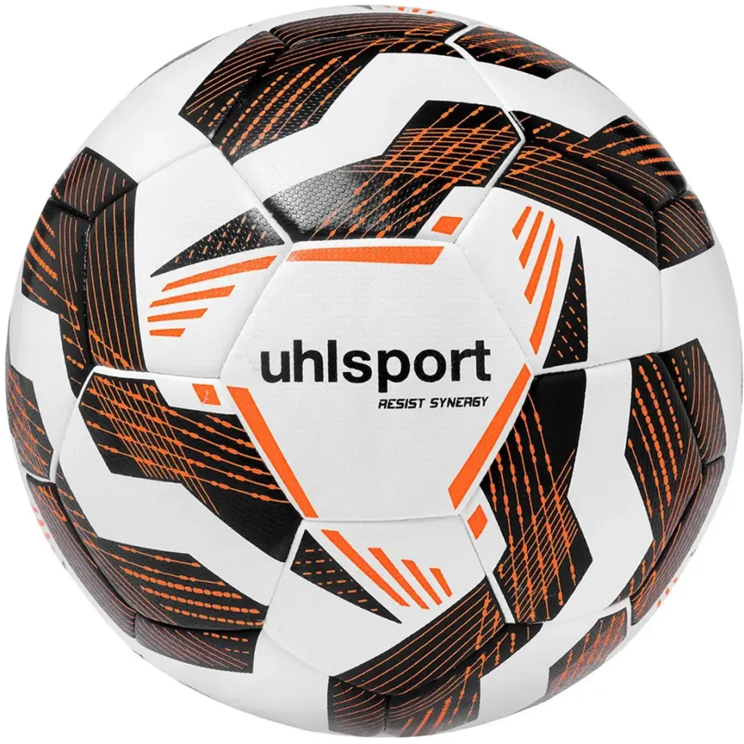 Uhlsport Resist Synergy Voetbal 5 - Wit/Zwart/Fluo Oranje