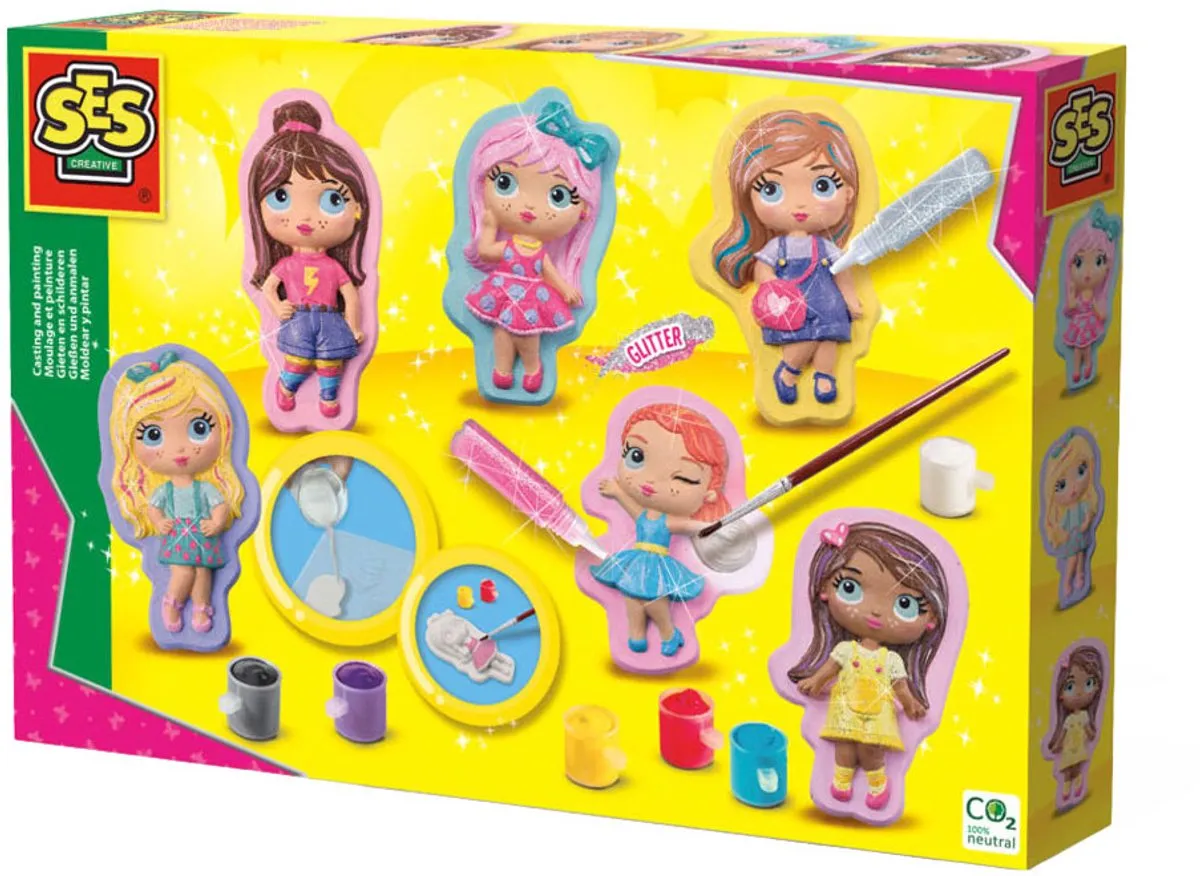 SES Creative Fashion Girls Gips Gieten & Schilderen Knutselpakket