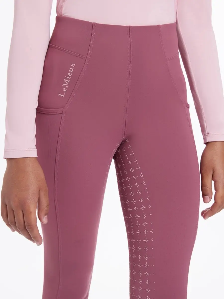 LeMieux Orla Pull Ons Legging Kids SS25 S Lagoon