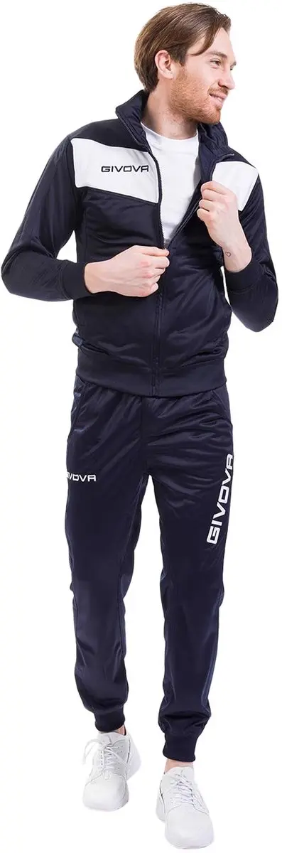 Givova Trainingspak Tuta Visa Triacetato Donkerblauw-Wit