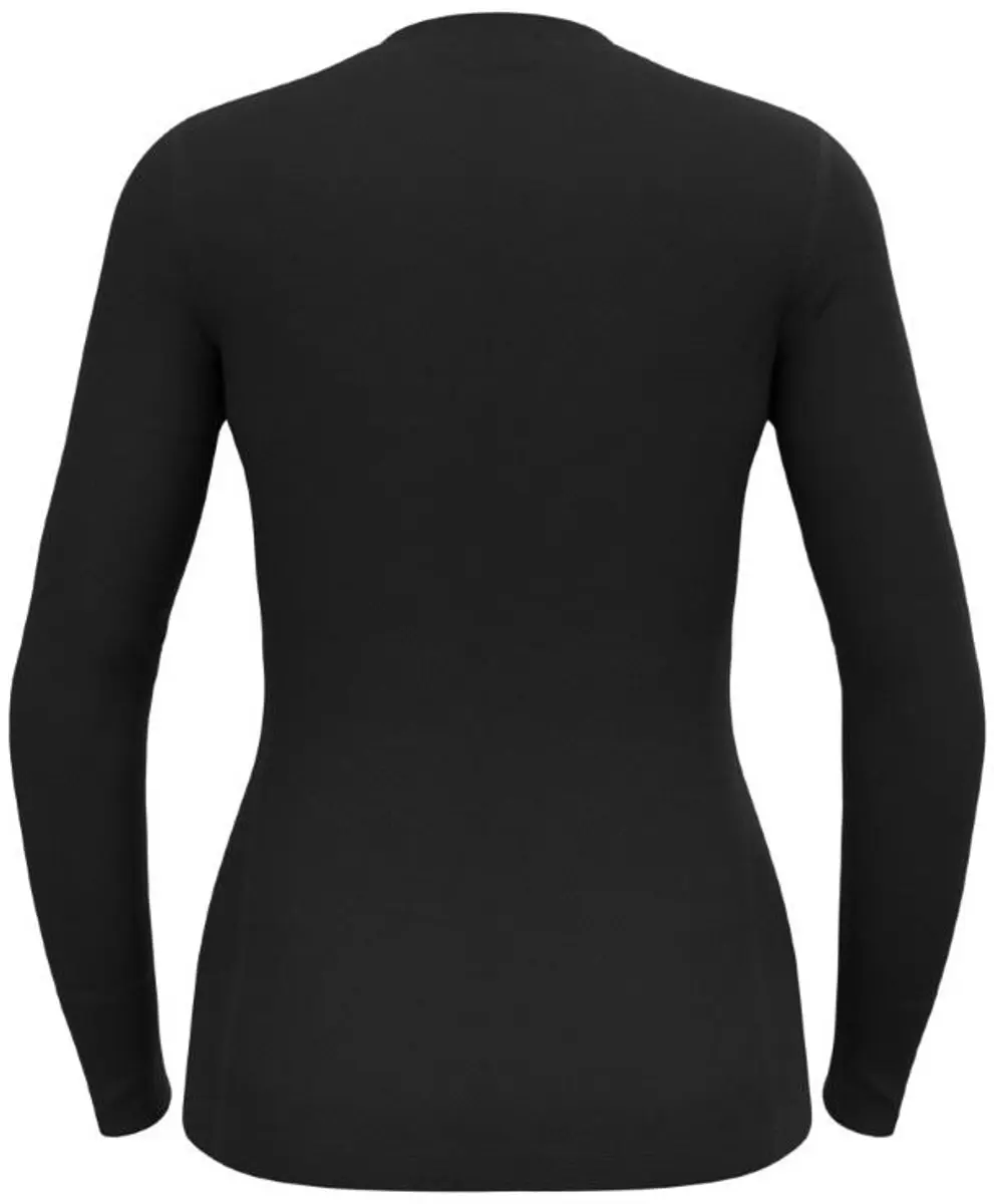 ODLO Natural Merino 200 Thermoshirt Vrouwen - Lange mouwen - Zwart - Maat L