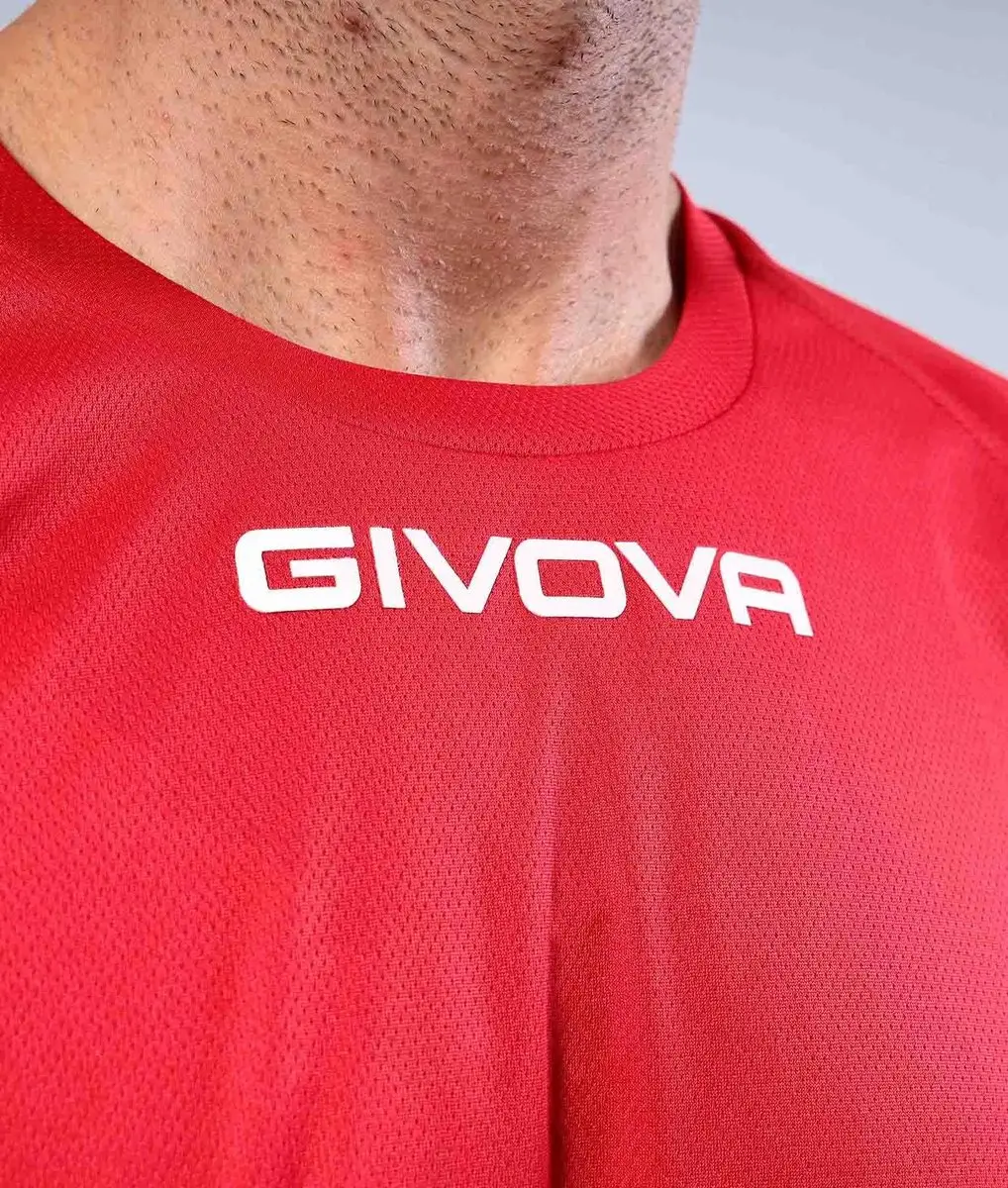 Givova One Microforata Sportshirt - XXS - Rood