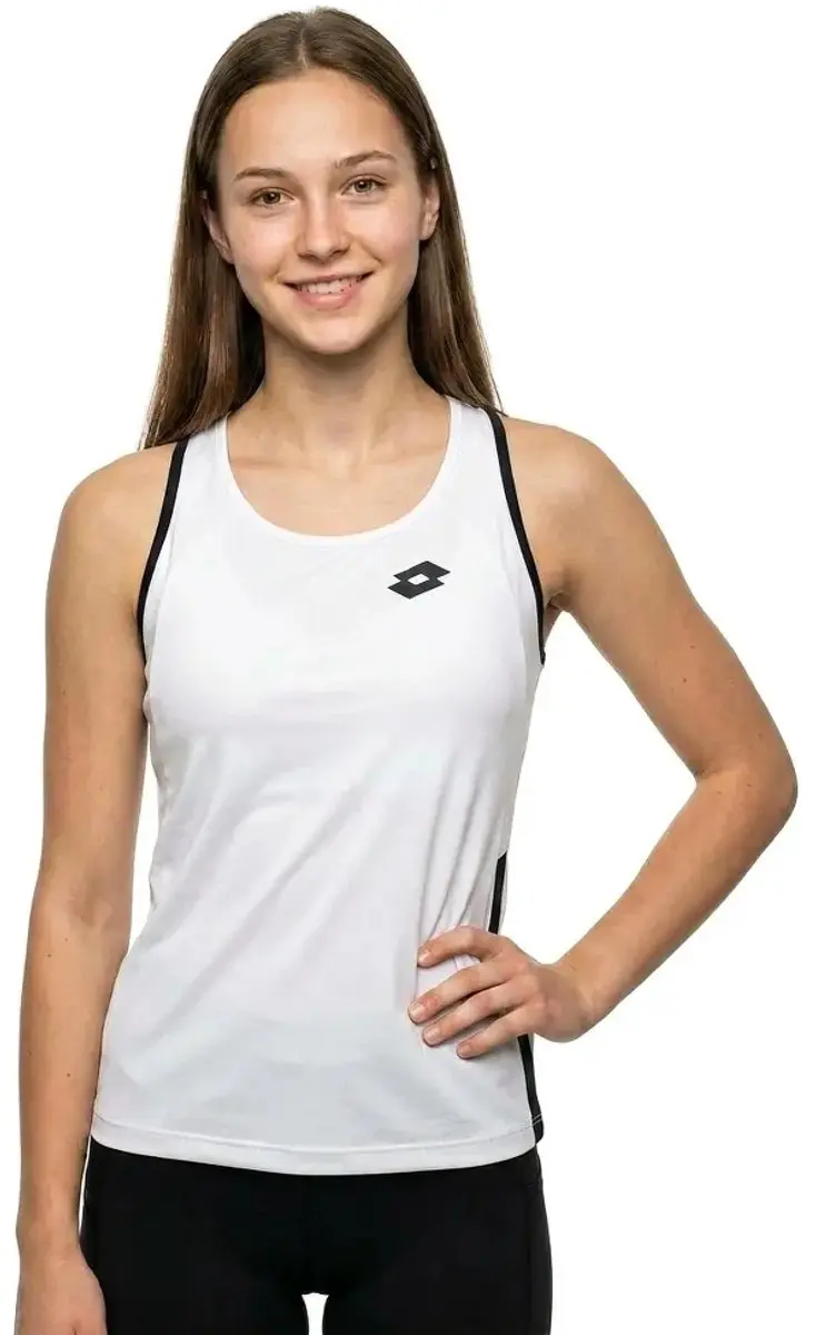 Lotto Squadra II Mouwloos T-shirt Wit - M