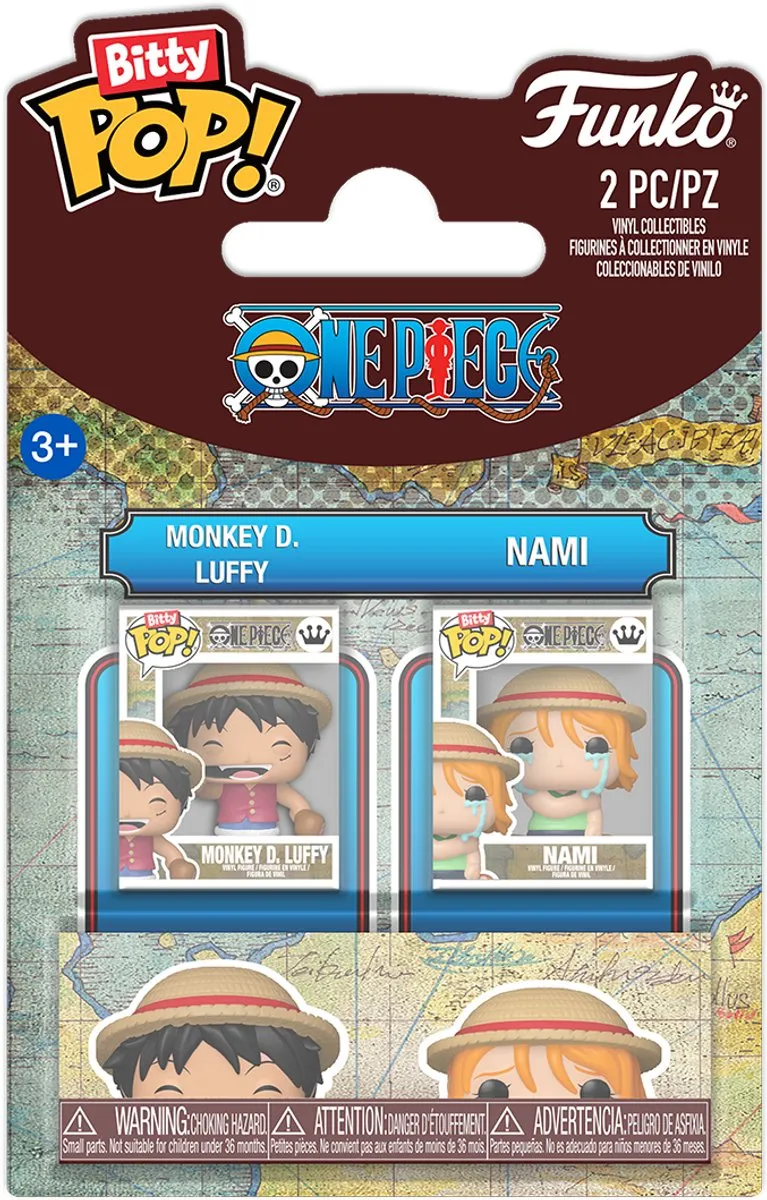 Funko Bitty Pop ONE PIECE Luffy & Nami