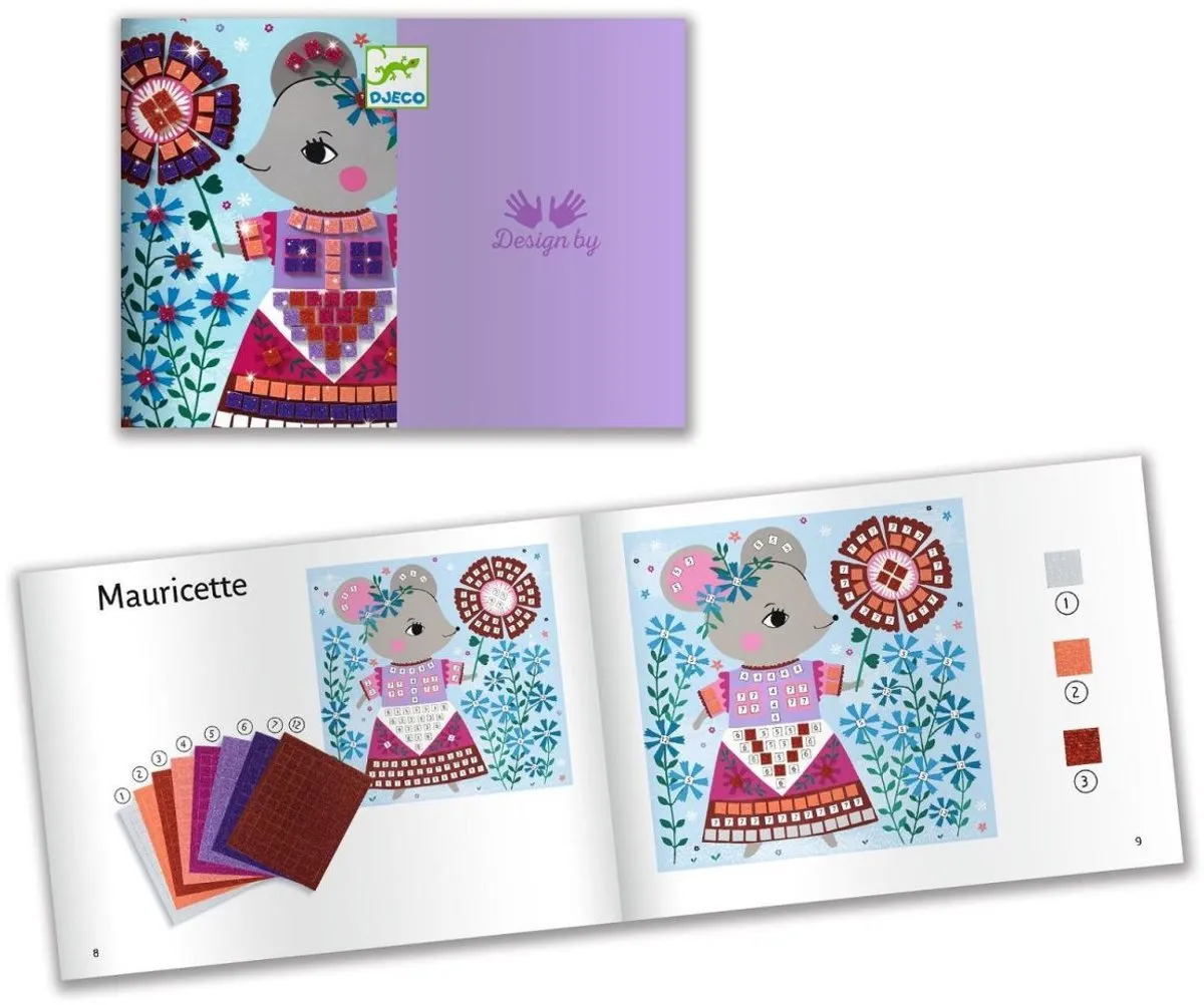 Djeco Lovely Pets Plakset - Multicolor