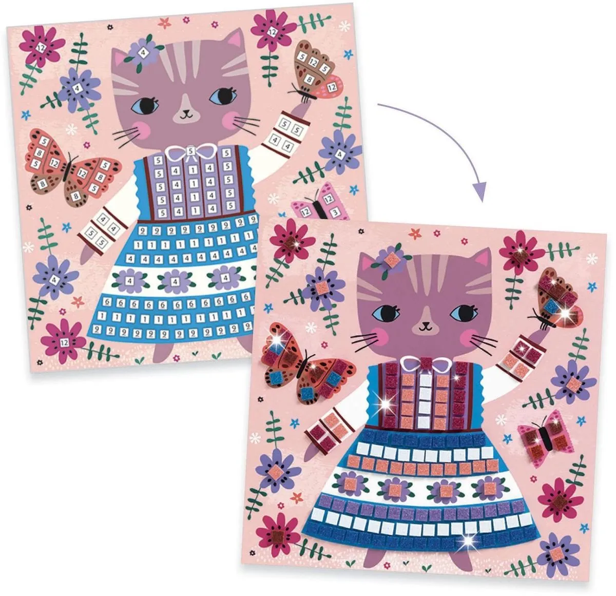 Djeco Lovely Pets Plakset - Multicolor