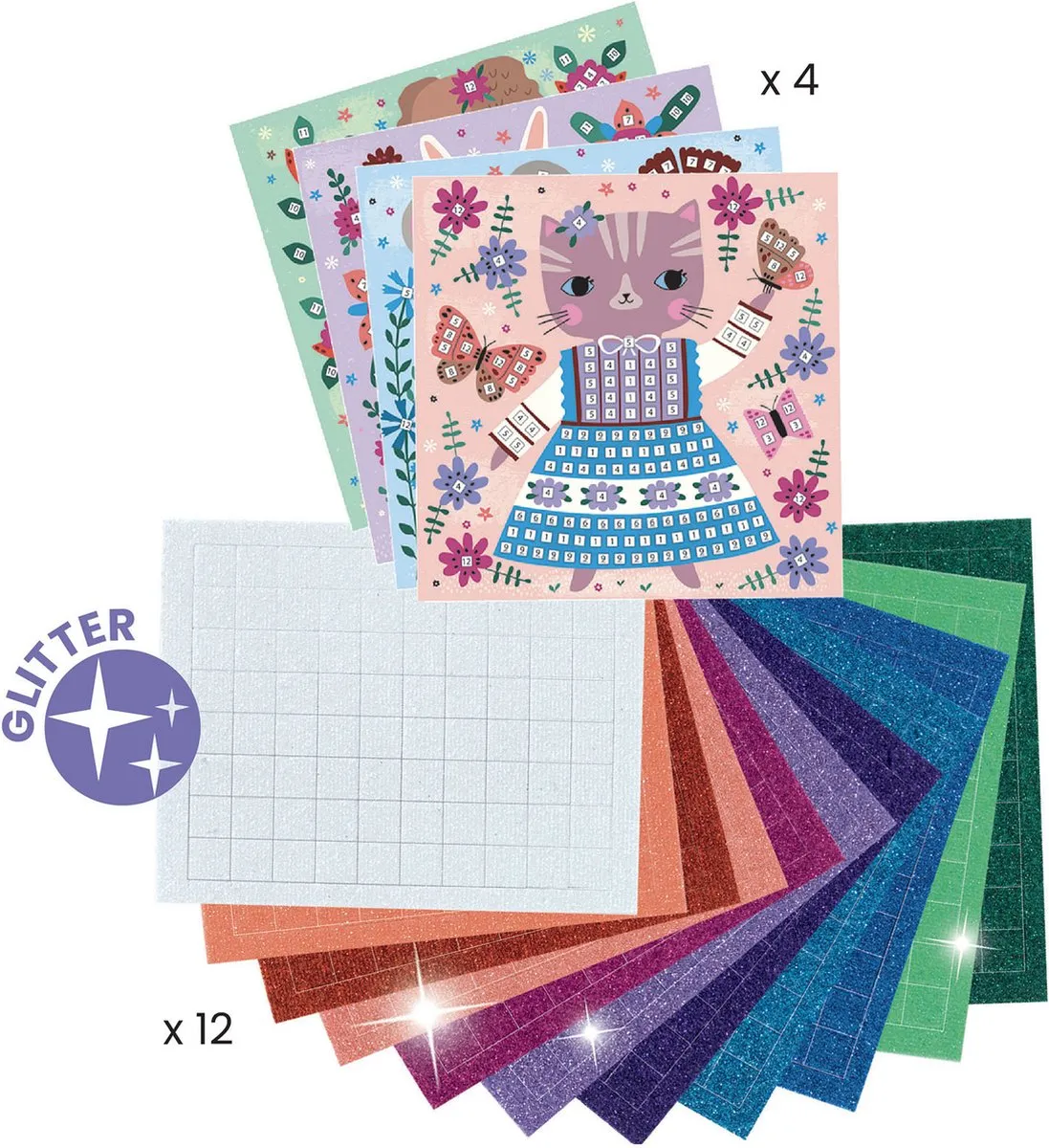 Djeco Lovely Pets Plakset - Multicolor