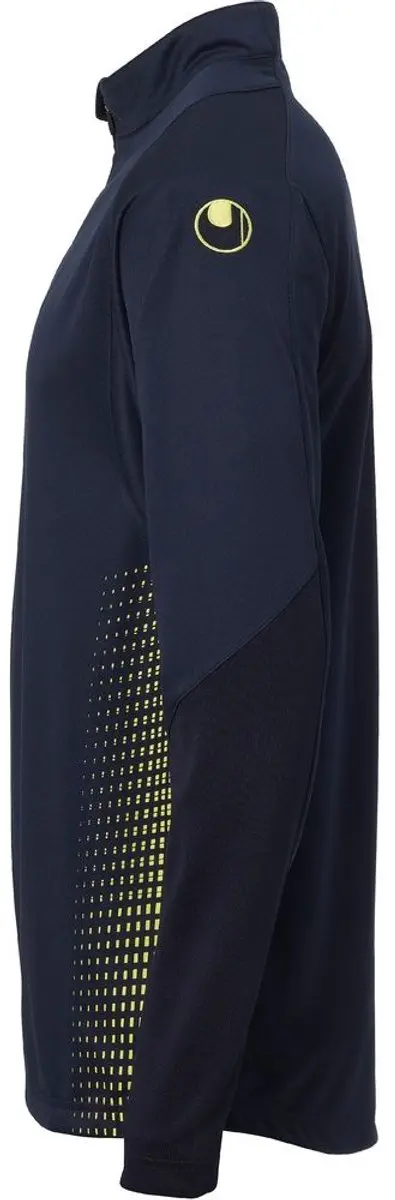 Uhlsport Score 1/4 Zip Top Kindertrui 140 - Marine-Fluo Geel