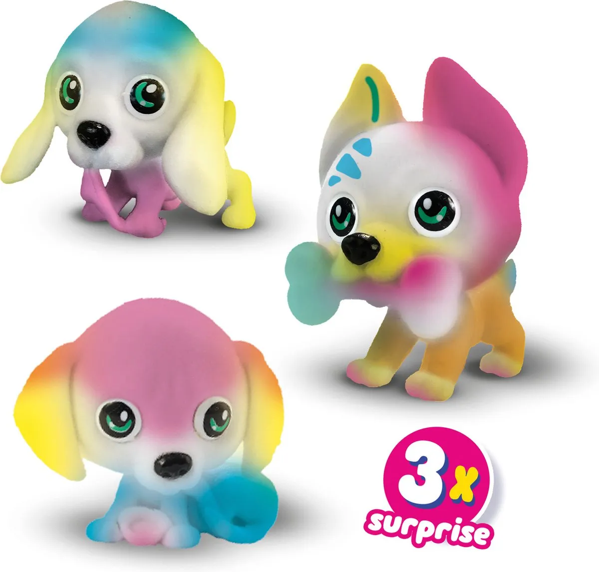 SES Creative Blow Airbrush Pens Puppy's Surprise - 4 Pennen - 3 Figuren