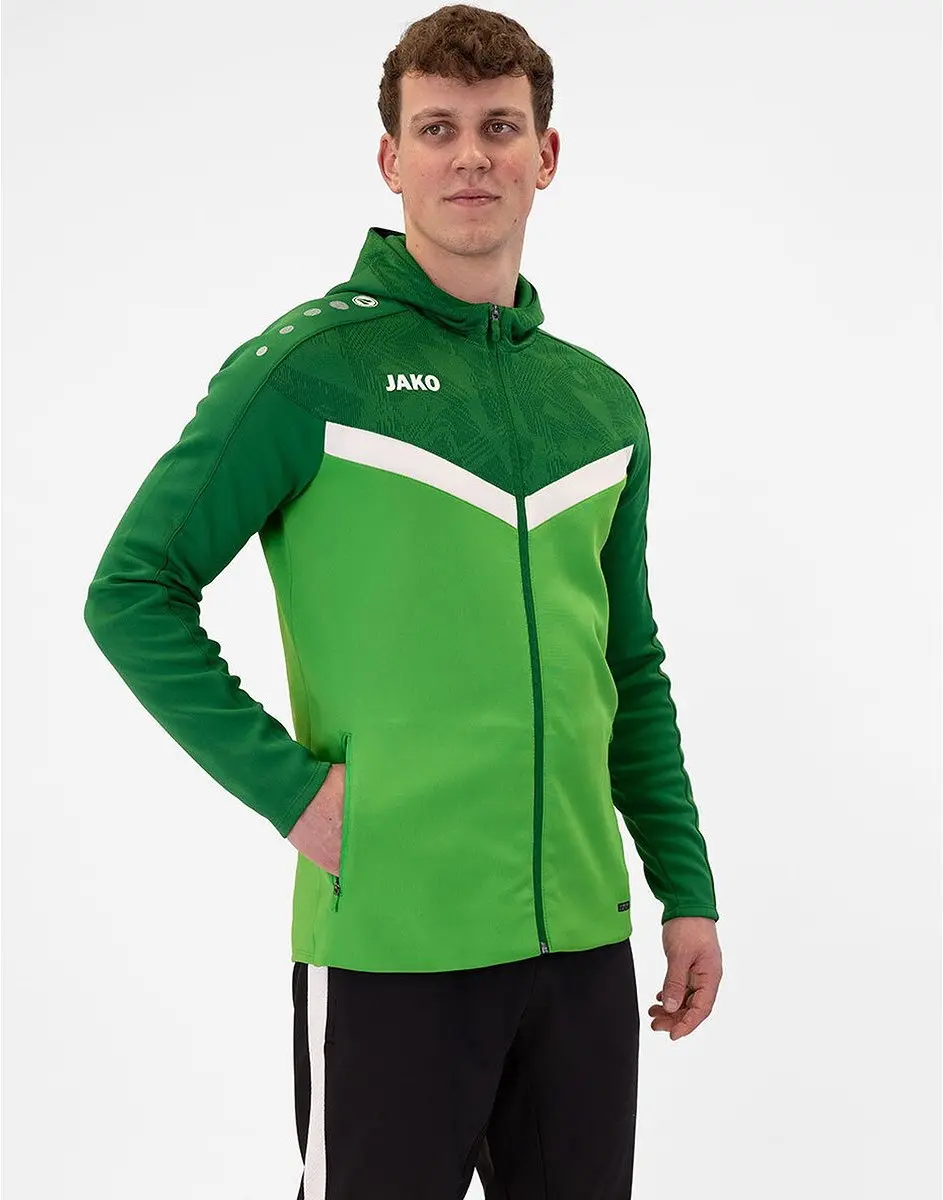 Jako Iconic Jas Met Kap Heren - Zachtgroen