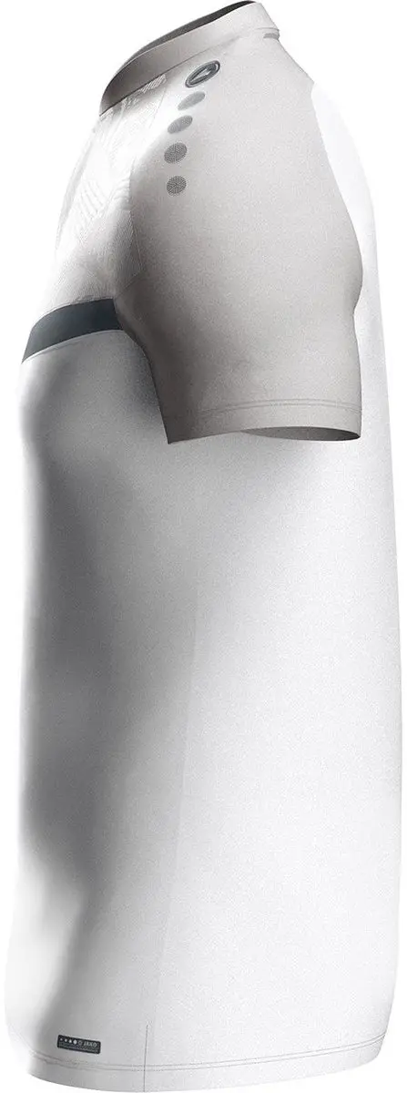 Jako Iconic Polo Heren M - Wit/Zachtgrijs