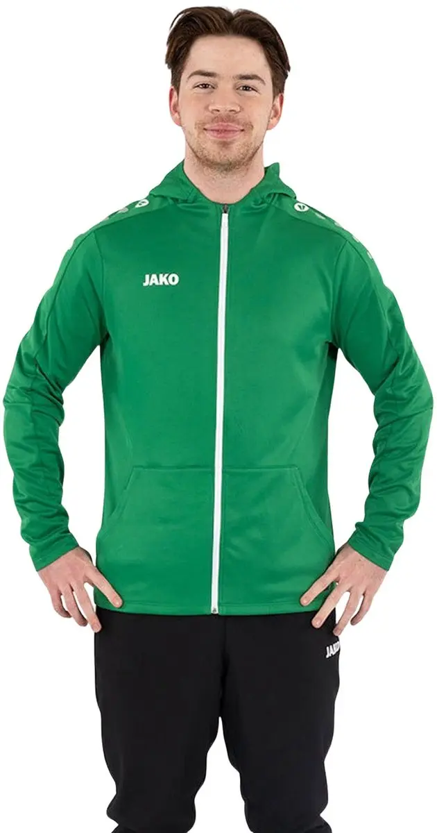 Jako One Jas Met Kap Heren - Sportgroen XL