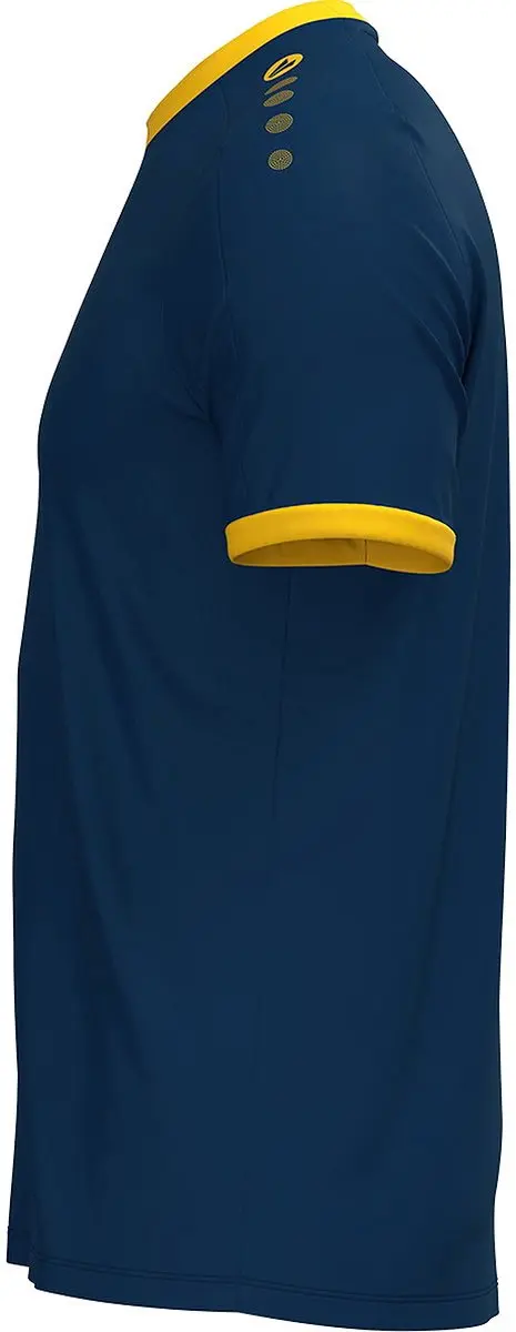 JAKO One Shirt Korte Mouw Heren - Navy/Citroen XL