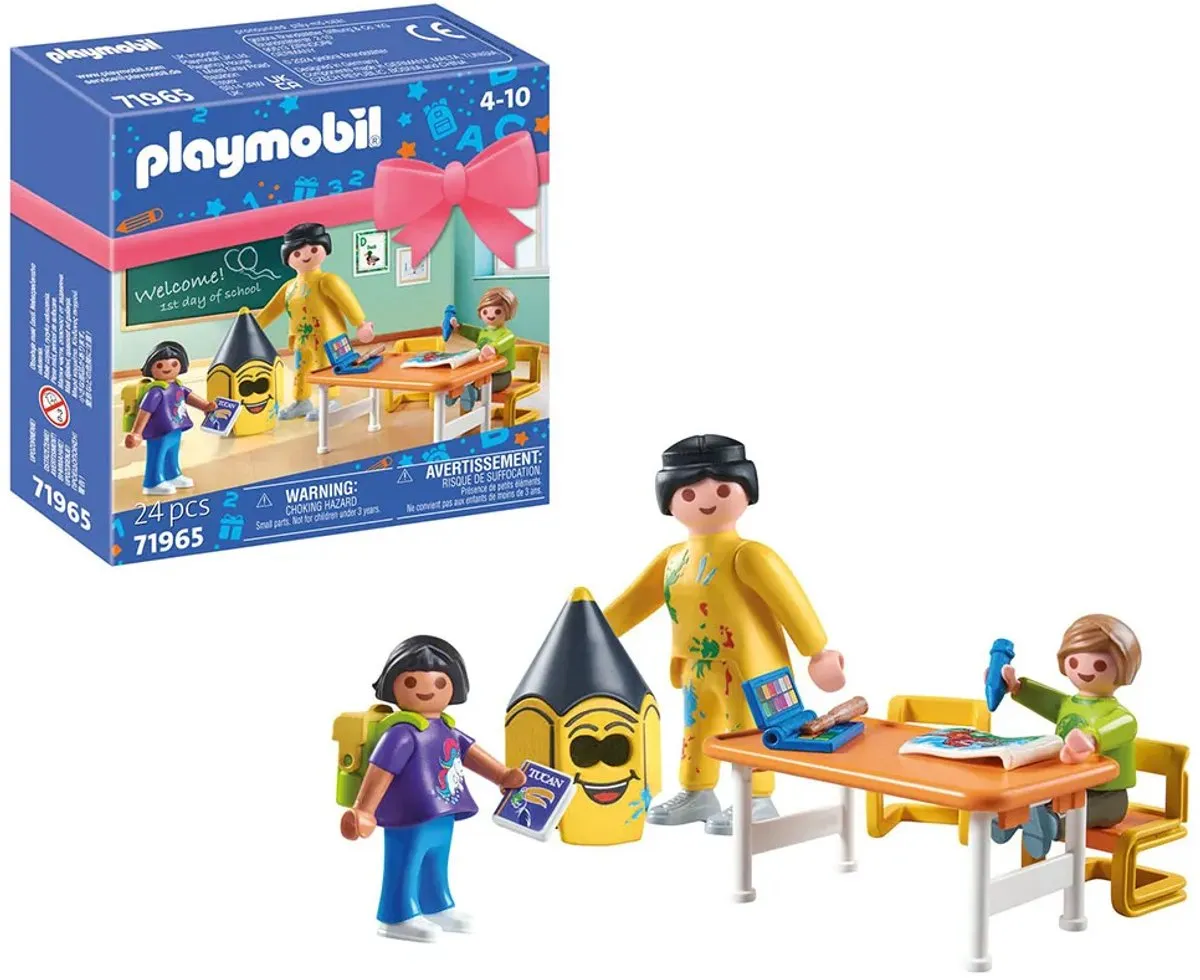 Playmobil First Day at School 71965 - Multicolor