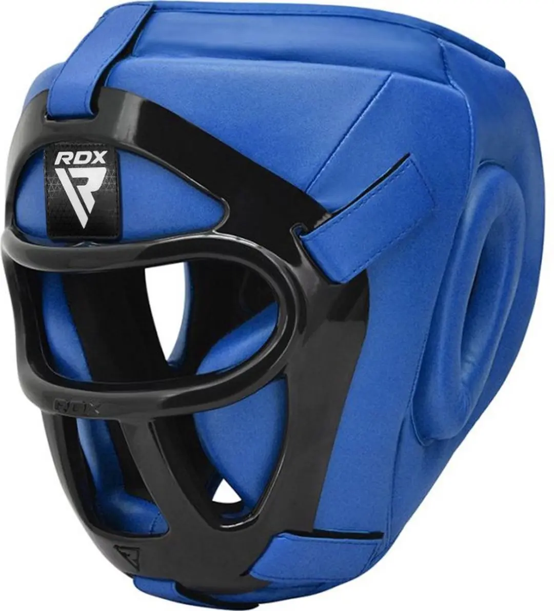 RDX Sports T1 Hoofdbeschermer Met Verwijderbare Gezichtskooi Blauw