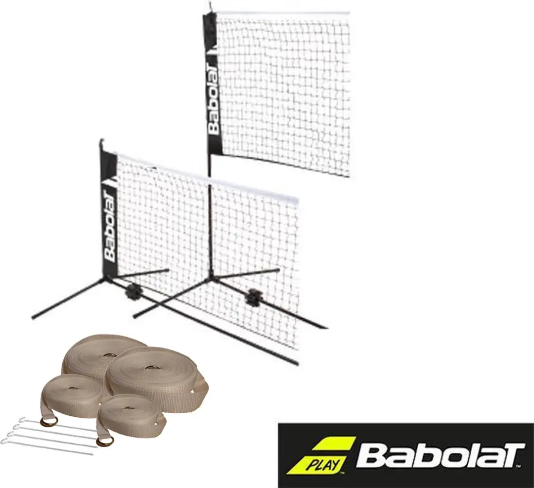 Babolat outdoor badmintonnet met outdoor badmintonlijnen / haringen staal