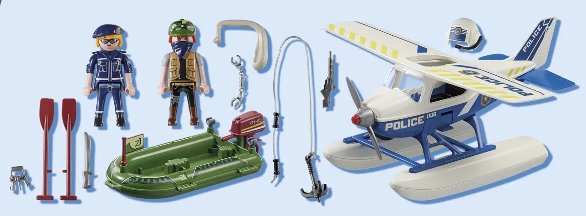 Playmobil City Action Politiewatervliegtuig 70779 - Multicolor