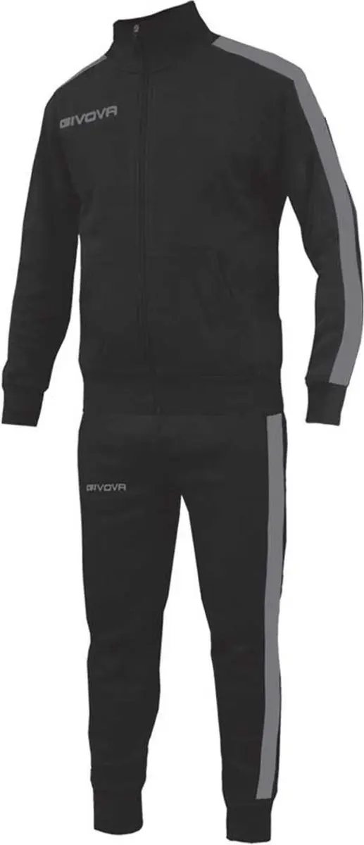 Givova Rev S Trainingspak - XXS 8-10 jaar - Zwart/Grijs
