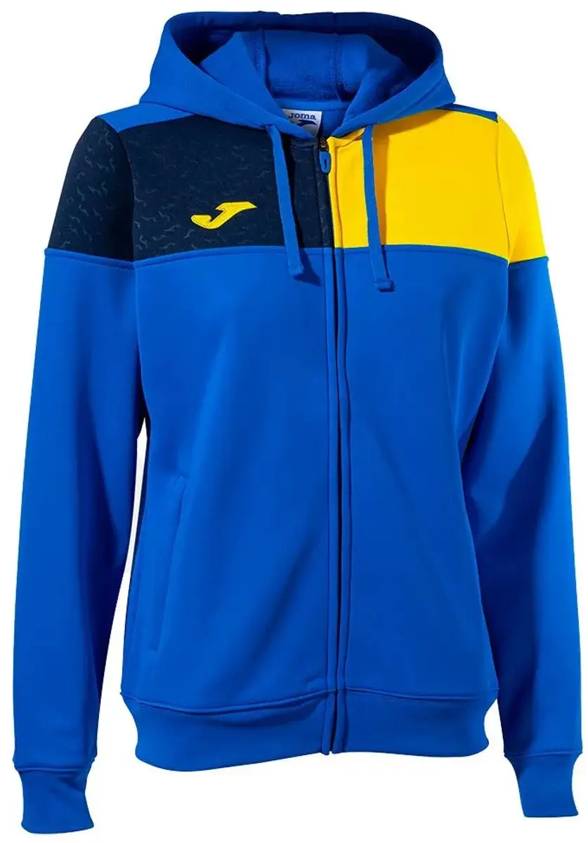 Joma Crew V Sweatshirt Met Rits Blauw 12-14 Years Meisjes