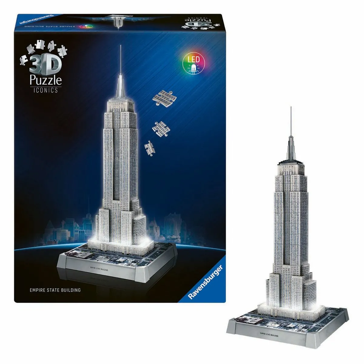 Ravensburger Iconics Empire State Building 3D Puzzel 3241 Stuks - LED-verlicht