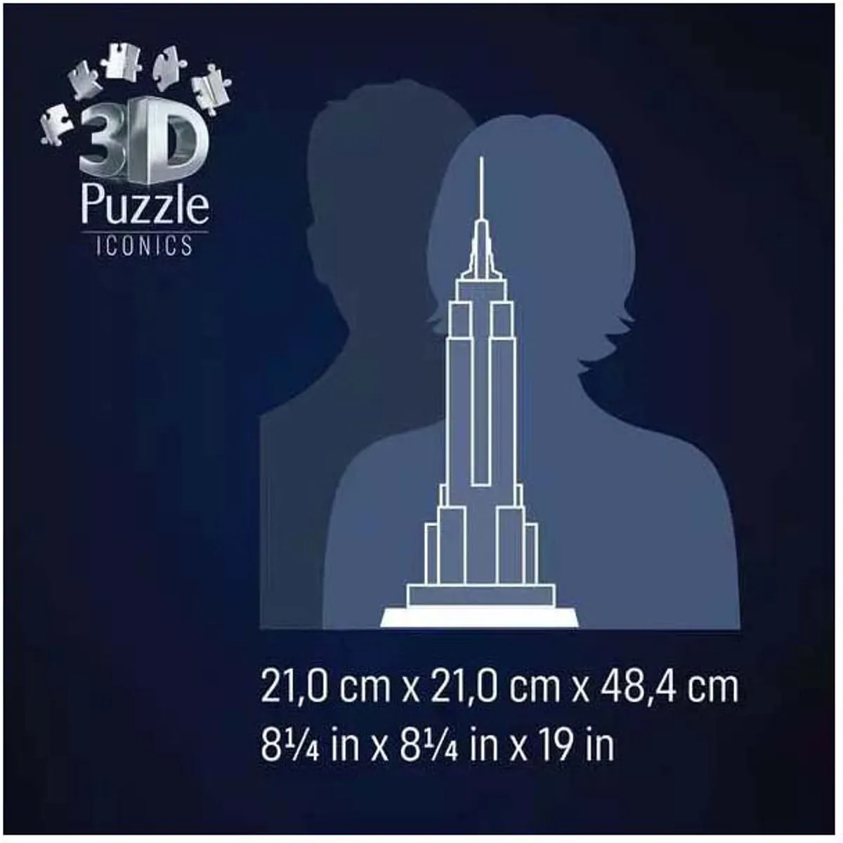 Ravensburger Iconics Empire State Building 3D Puzzel 3241 Stuks - LED-verlicht