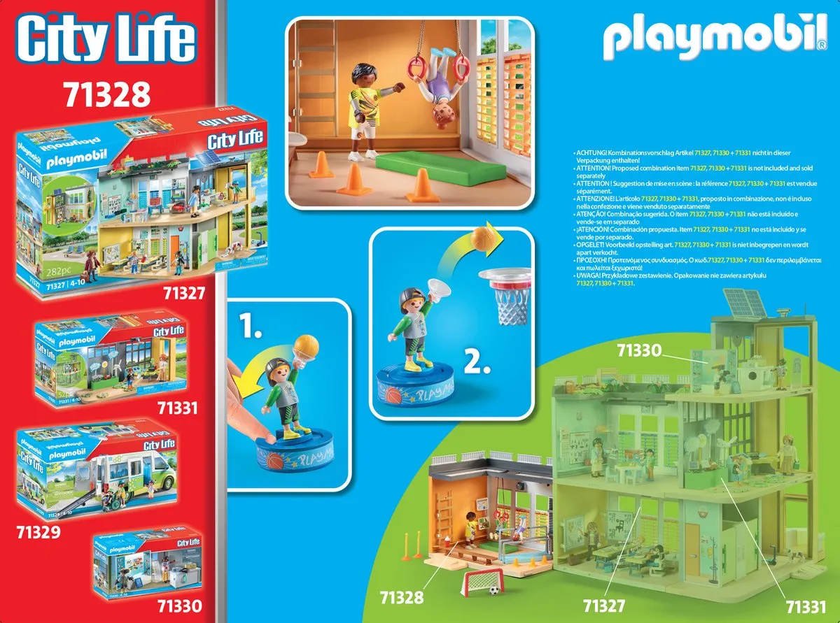 Playmobil City Life Sportschool 71328 - Multicolor