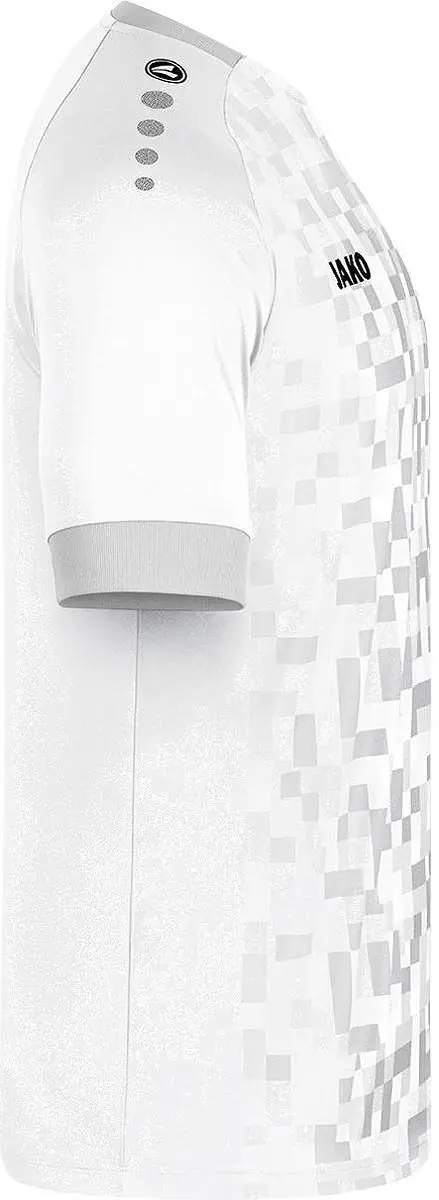 JAKO Pixel Shirt Korte Mouw Kinderen 128 - Wit