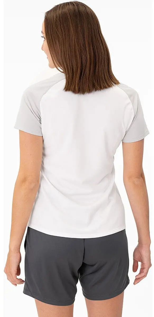 Jako Iconic T-Shirt Dames 38 - Wit/Zachtgrijs