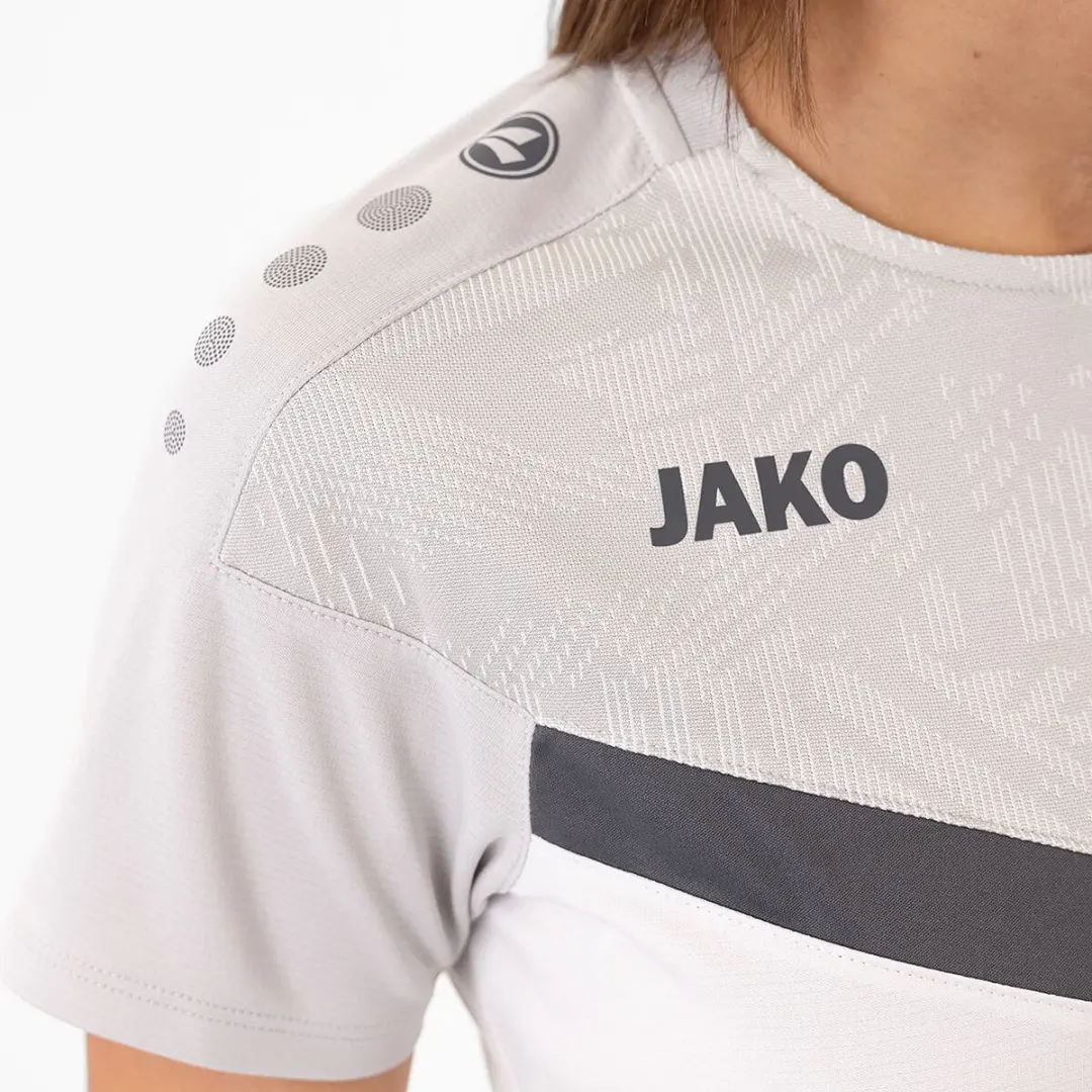 Jako Iconic T-Shirt Dames 38 - Wit/Zachtgrijs