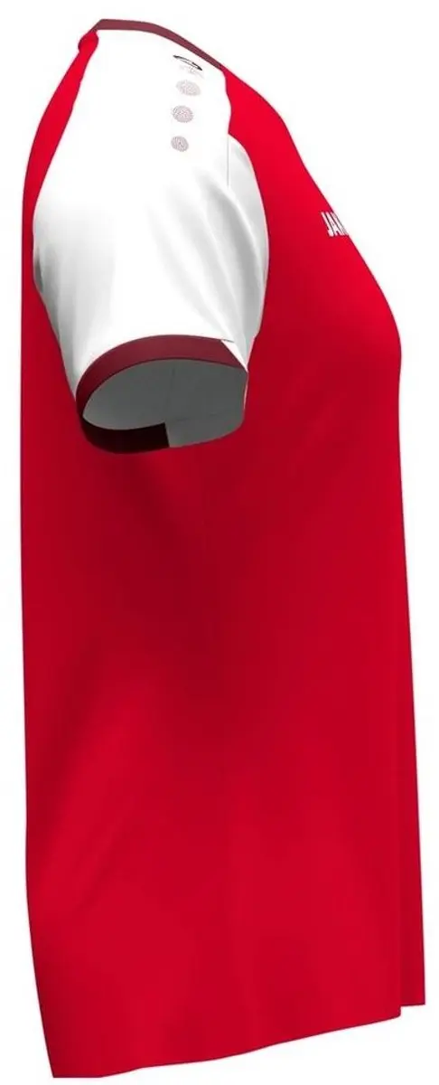 Jako Dynamic T-Shirt Dames M - Rood/Wit/Donkerrood
