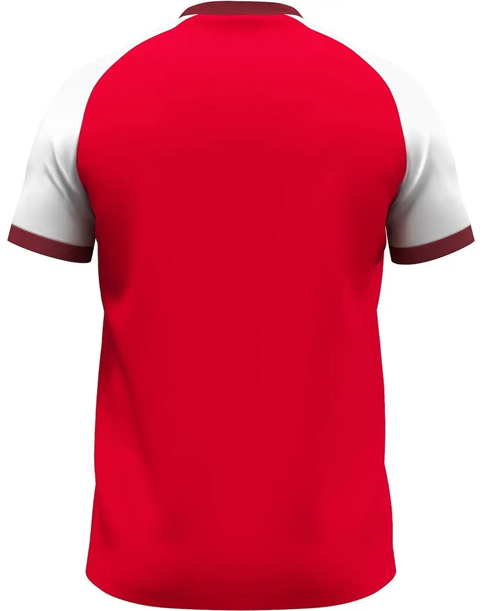 Jako Dynamic T-Shirt Dames M - Rood/Wit/Donkerrood