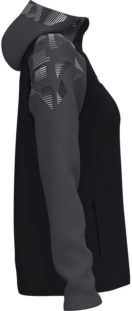 Jako Sonic Jas Met Kap Dames 46/48 - Zwart