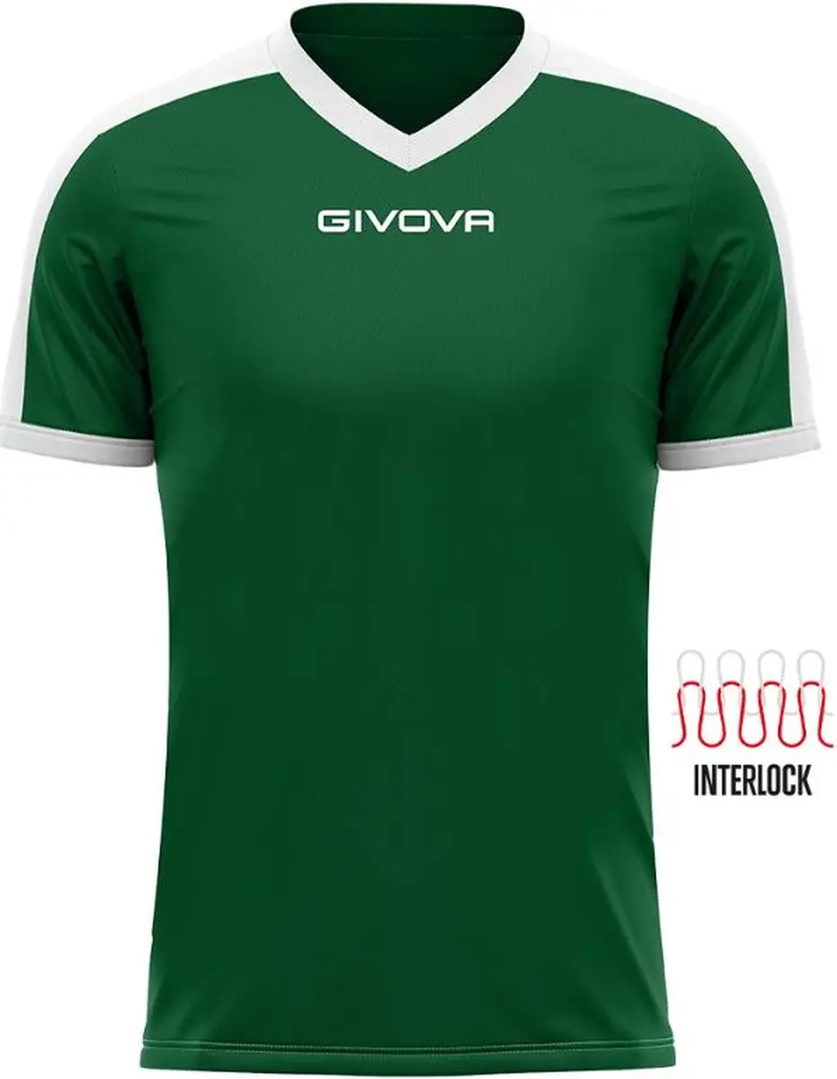 Givova Revolution Sportshirt - M - Groen/Wit