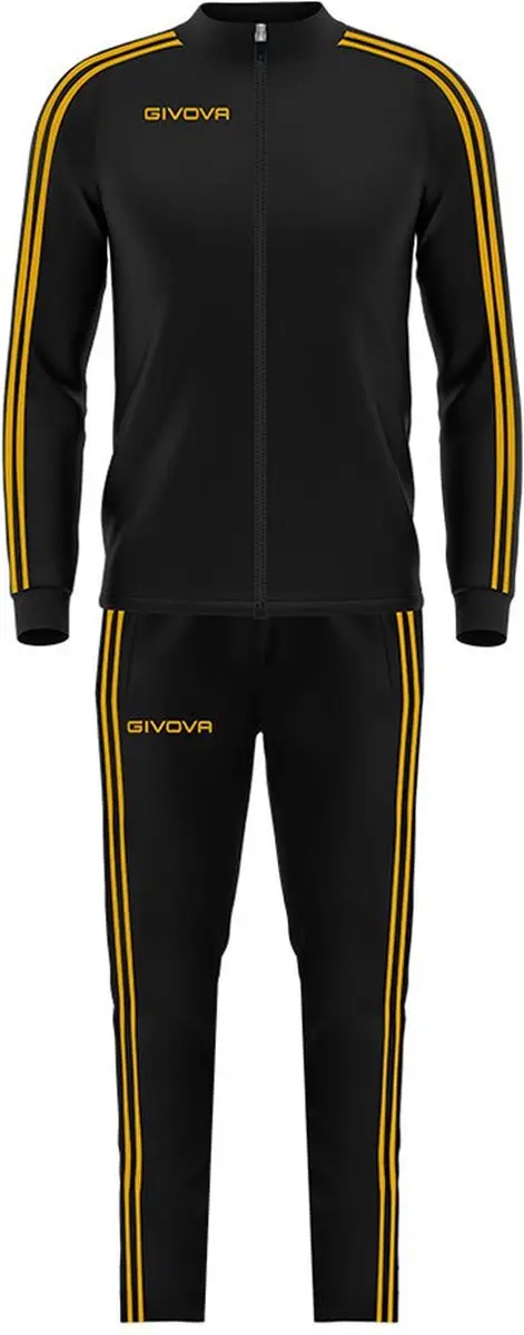 Givova Revolution Trainingspak M - Zwart/Goud