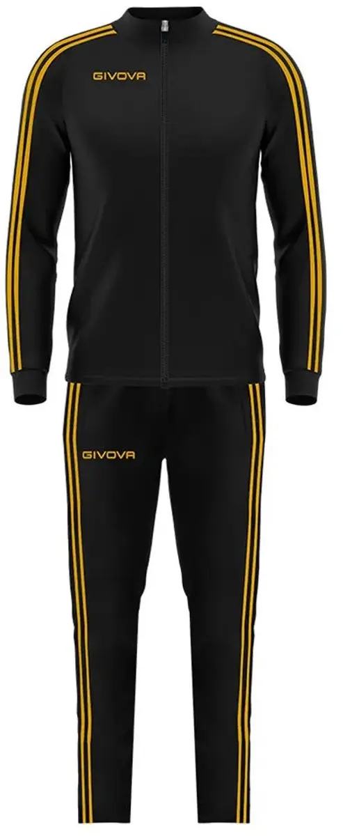 Givova Revolution Trainingspak M - Zwart/Goud