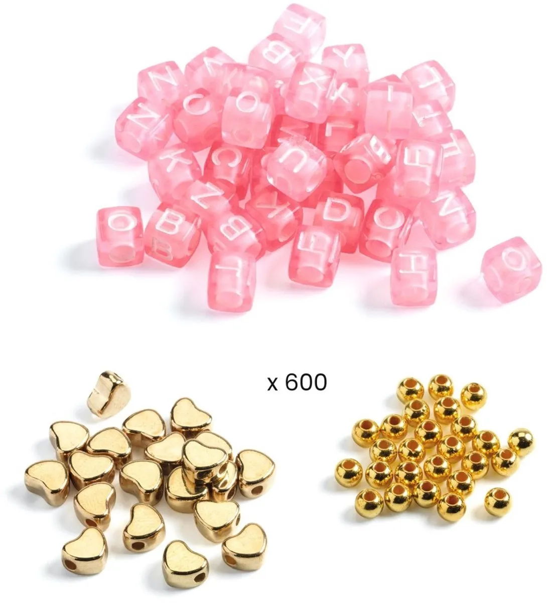 Djeco Alfabet Kralen Set - Multicolor