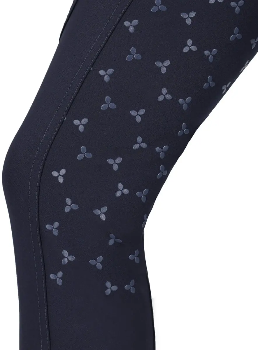 QHP Aubree Full Grip Paardrijbroek 164 - Donkerblauw
