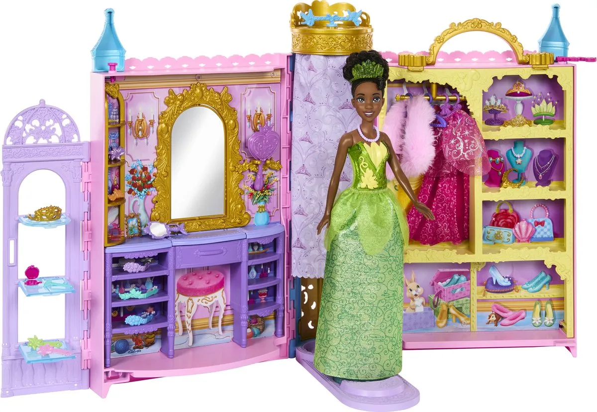 Disney Princess Klaar Voor Het Bal Poppenhuis - 2 Poppen & 1 Meubel - Multicolor