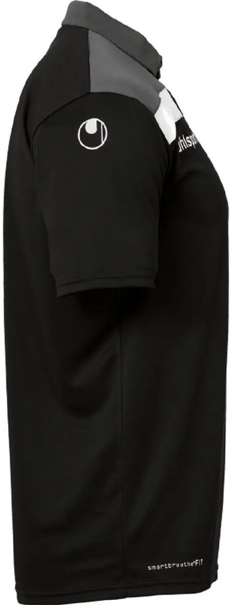Uhlsport Offense 23 Polo Shirt - XXXL - Zwart/Antraciet/Wit