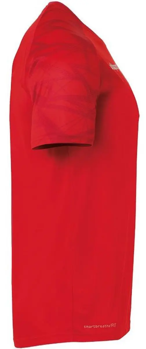 Uhlsport Goal 25 Shirt Korte Mouw Kinderen 128 - Rood/Wit
